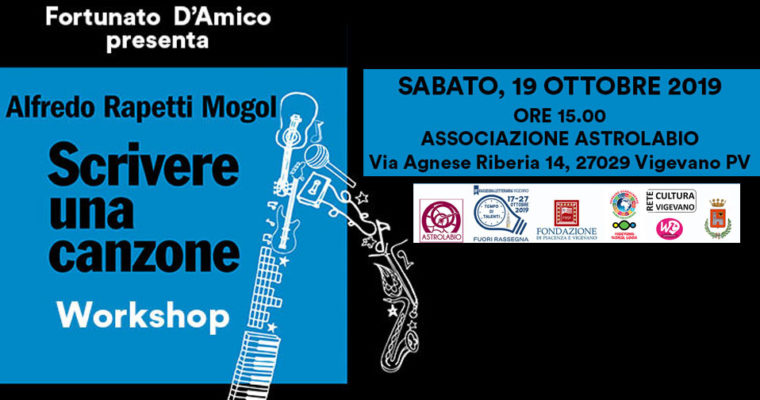 Scrivere una canzone – Workshop con Alfredo Rapetti Mogol